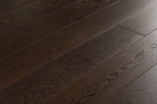 BK 60 high-end wide plank engineered White Oak Canadian made refined hardwood flooring surfaces with a natural hardwax oil finish by Plank & Co - textured image