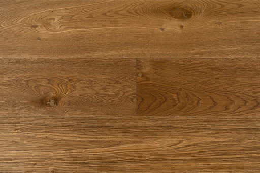 CC 25 high-end wide plank engineered European Oak refined hardwood flooring surfaces with a natural hardwax oil finish by Plank & Co - close up image
