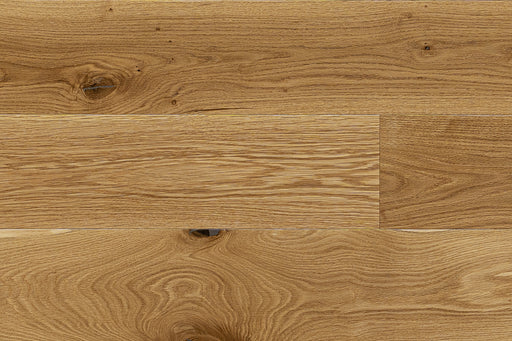 NT 38 high-end wide plank engineered White Oak Canadian made refined hardwood flooring surfaces with a natural hardwax oil finish by Plank & Co - close up image