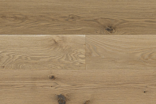 SD 48 high-end wide plank engineered White Oak Canadian made refined hardwood flooring surfaces with a natural hardwax oil finish by Plank & Co -close up image